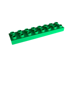 Lego® Duplo® kostka tm. zelená 2x8 úzká